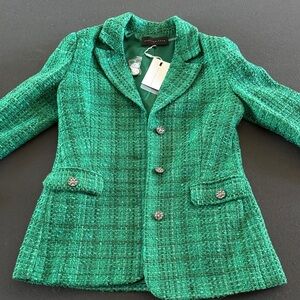 Endless Rose Emerald Tweed Jacket
